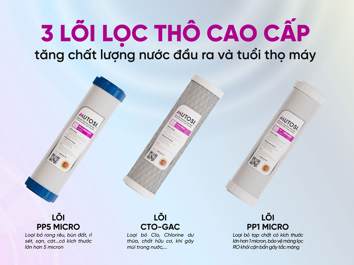 Máy lọc nước nóng lạnh nguội Mutosi MP-S68HC