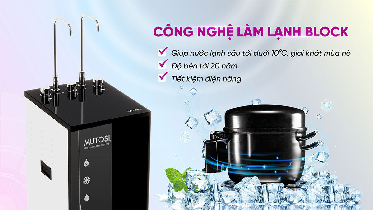 Máy lọc nước nóng lạnh nguội Mutosi MP-S68HC