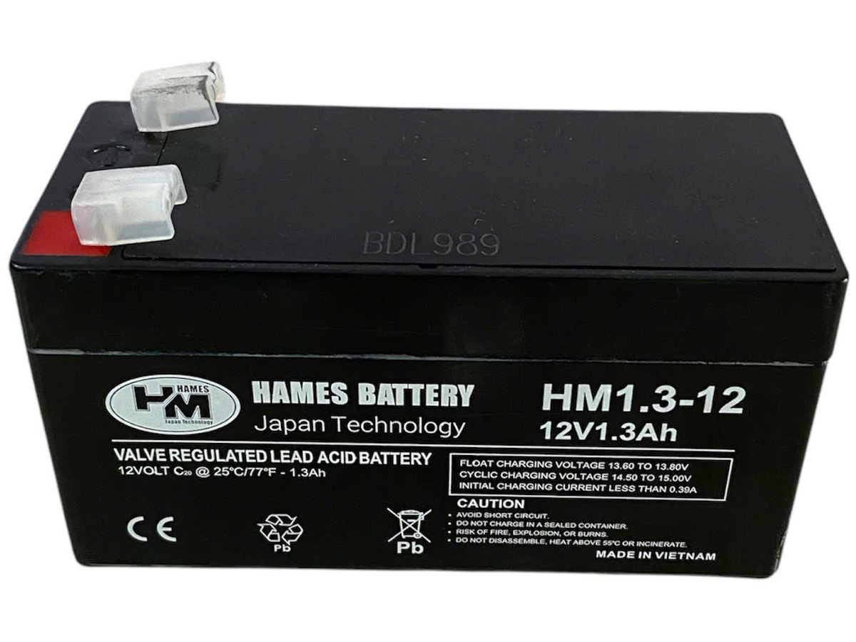 Ắc quy 12V 1.3Ah Hames HM1.3-12