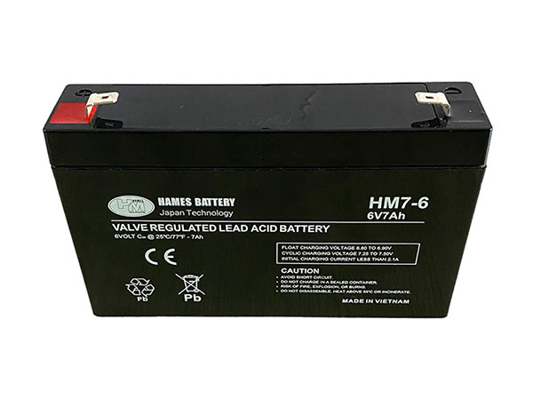 Ắc quy 6V 7Ah Hames HM7-6