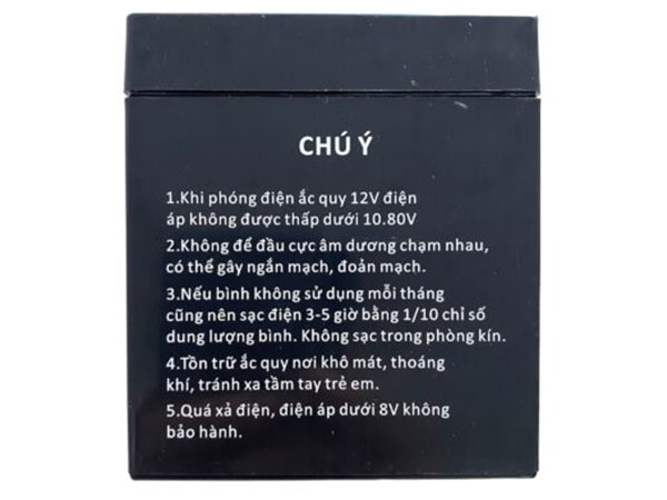Ắc quy kín khí AGM 12V 5Ah Hames HM5-12