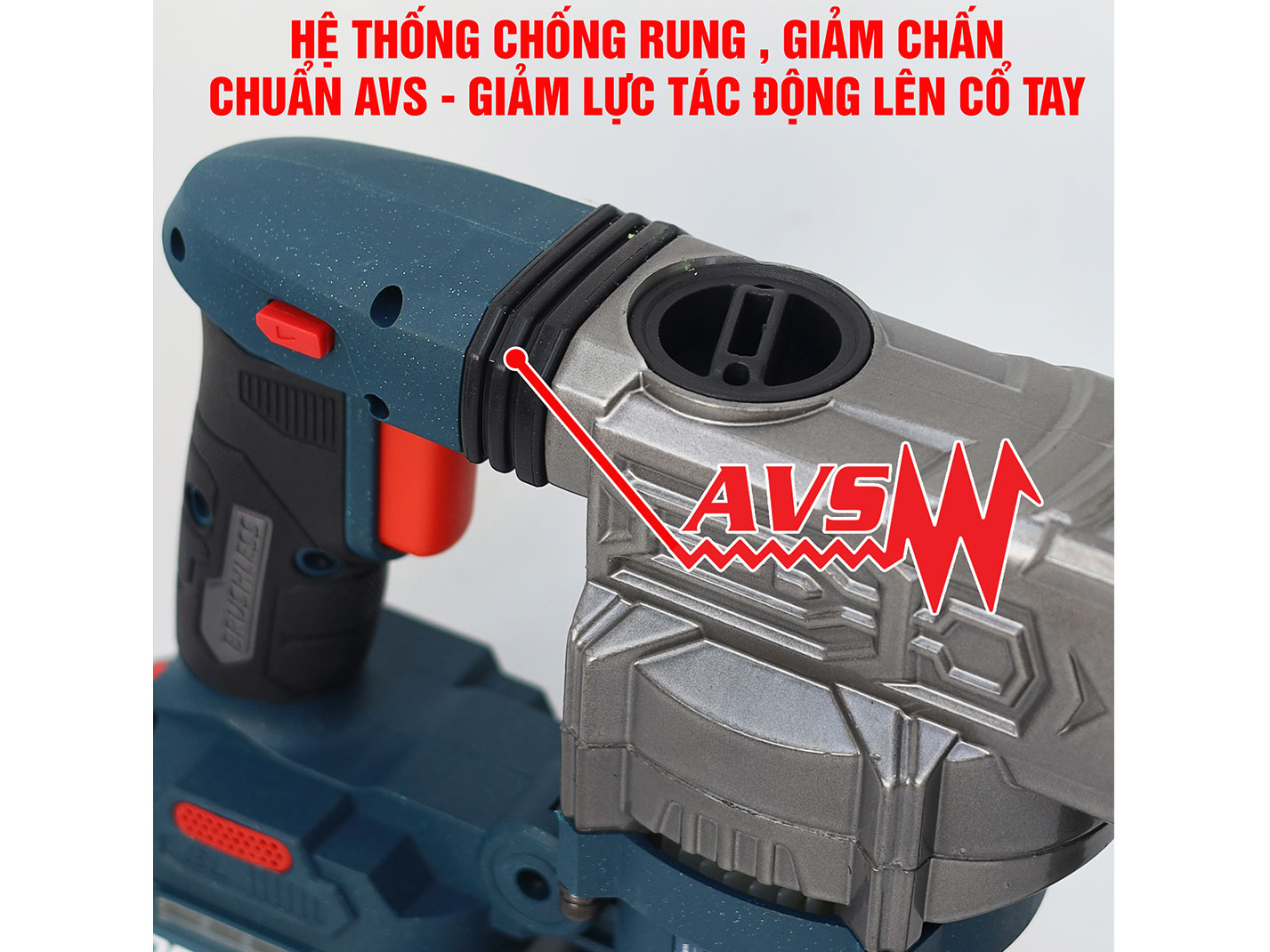 Máy khoan bê tông chạy pin Boshun BS-RH2802BL (2 pin, 1 sạc)