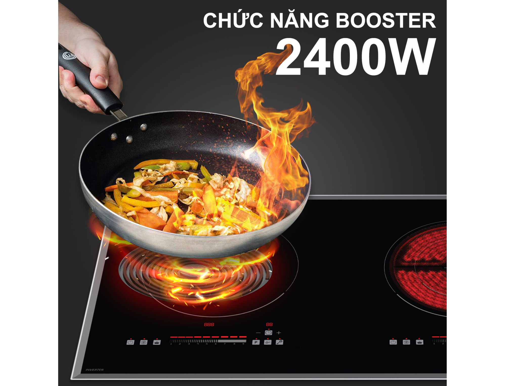 Bếp từ đôi Lorca LCE-886D