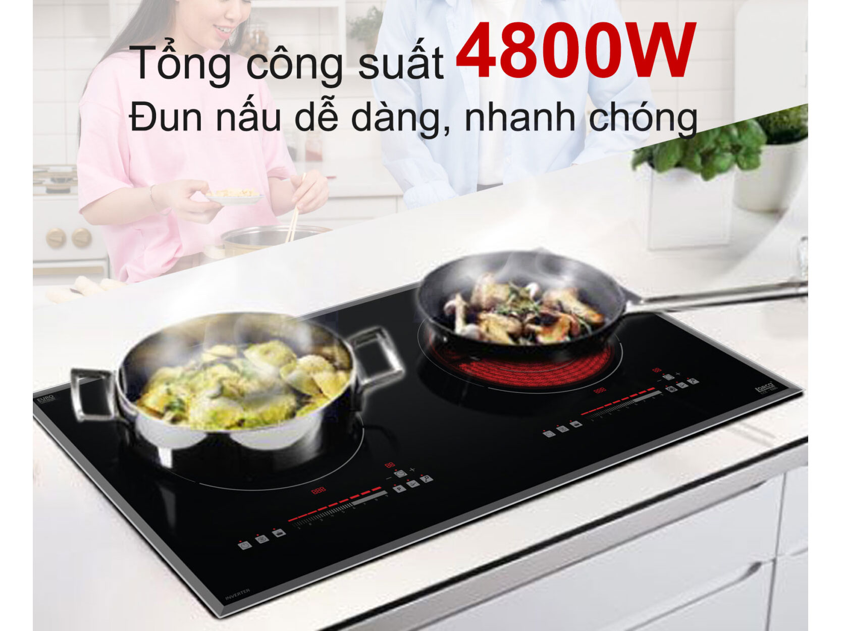 Bếp từ đôi Lorca LCE-886D