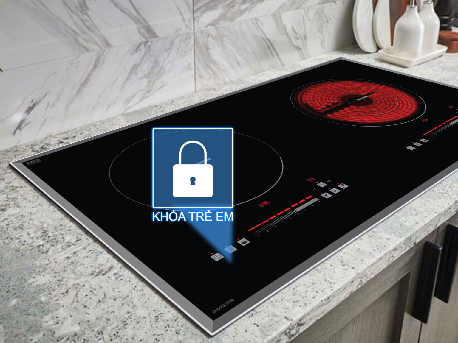 Bếp từ đôi Lorca LCE-886D