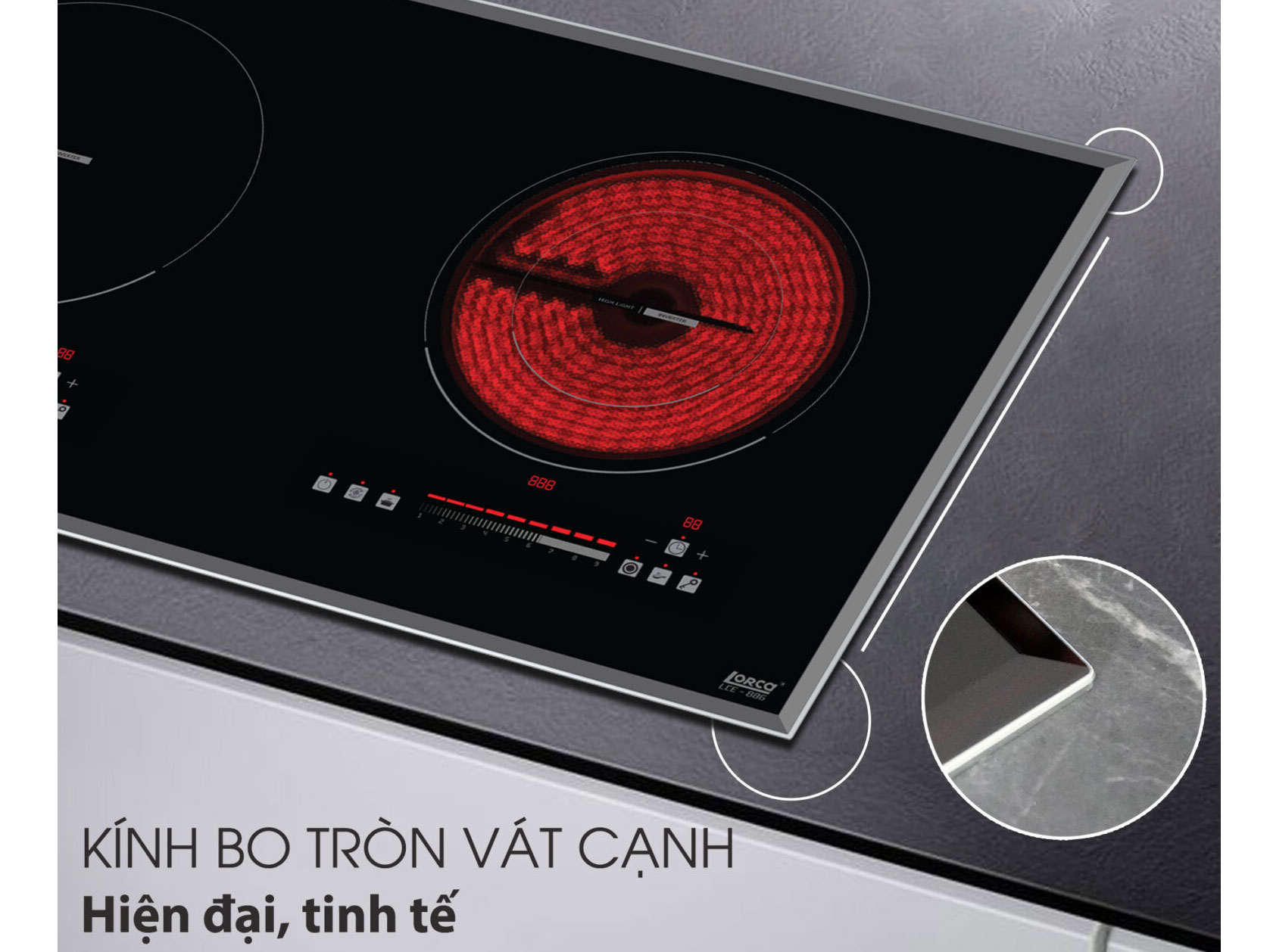 Bếp từ đôi Lorca LCE-886D