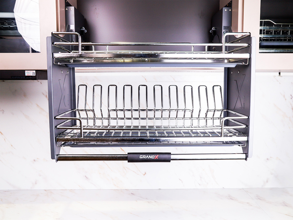 Giá bát đĩa nâng hạ Grandx Nan Oval XL.90M