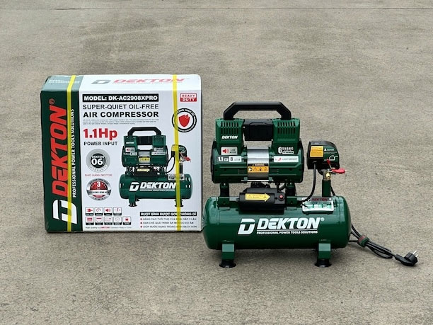 Máy nén khí không dầu Dekton DK-AC2908XPRO (8 lít - 1.1HP)