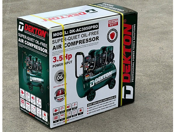 Máy nén khí không dầu Dekton DK-AC3950PRO (50 lít - 3.5 HP)