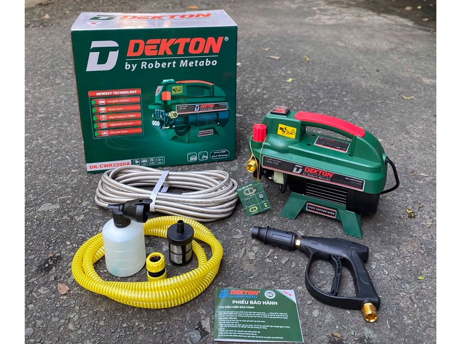 Máy rửa xe chỉnh áp Dekton DK-CWR2200A