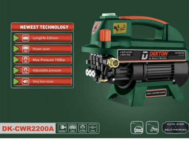 Máy rửa xe chỉnh áp Dekton DK-CWR2200A
