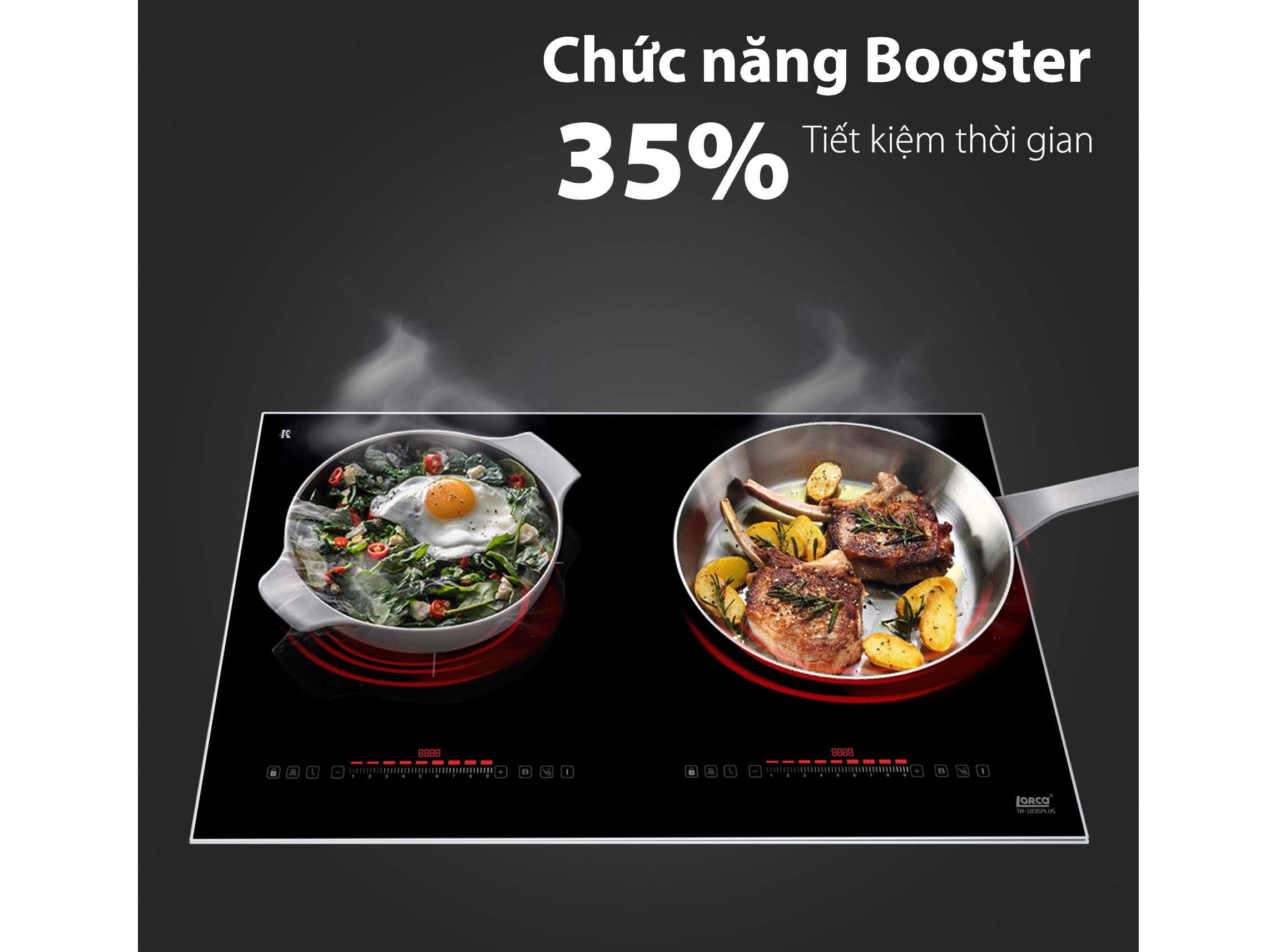 Bếp từ đôi Lorca TA-1035 PLUS