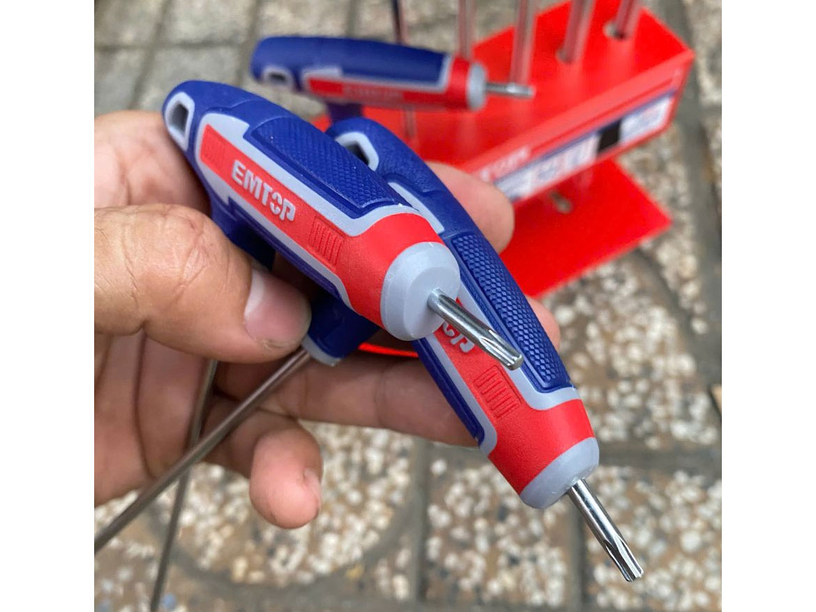 Bộ hoa thị tay cầm chữ T 8 chiếc Emtop ETHW6063