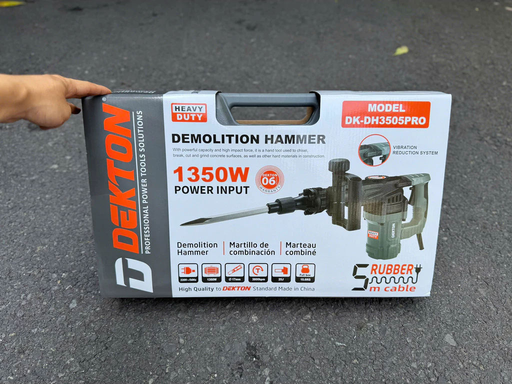 Máy đục bê tông Dekton DK-DH3505PRO (17mm - 1.350W)
