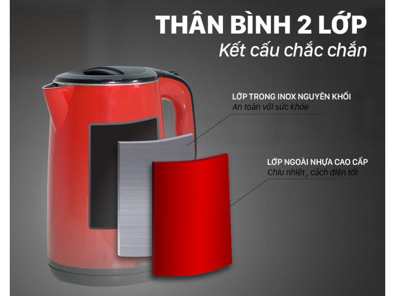 Ấm siêu tốc Hichiko HC-818