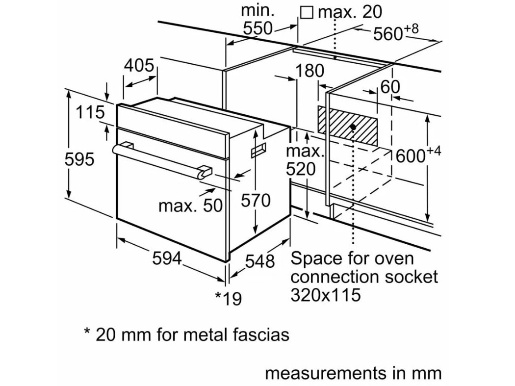 Lò nướng âm tủ Bosch HBF512BB1T Serie 2