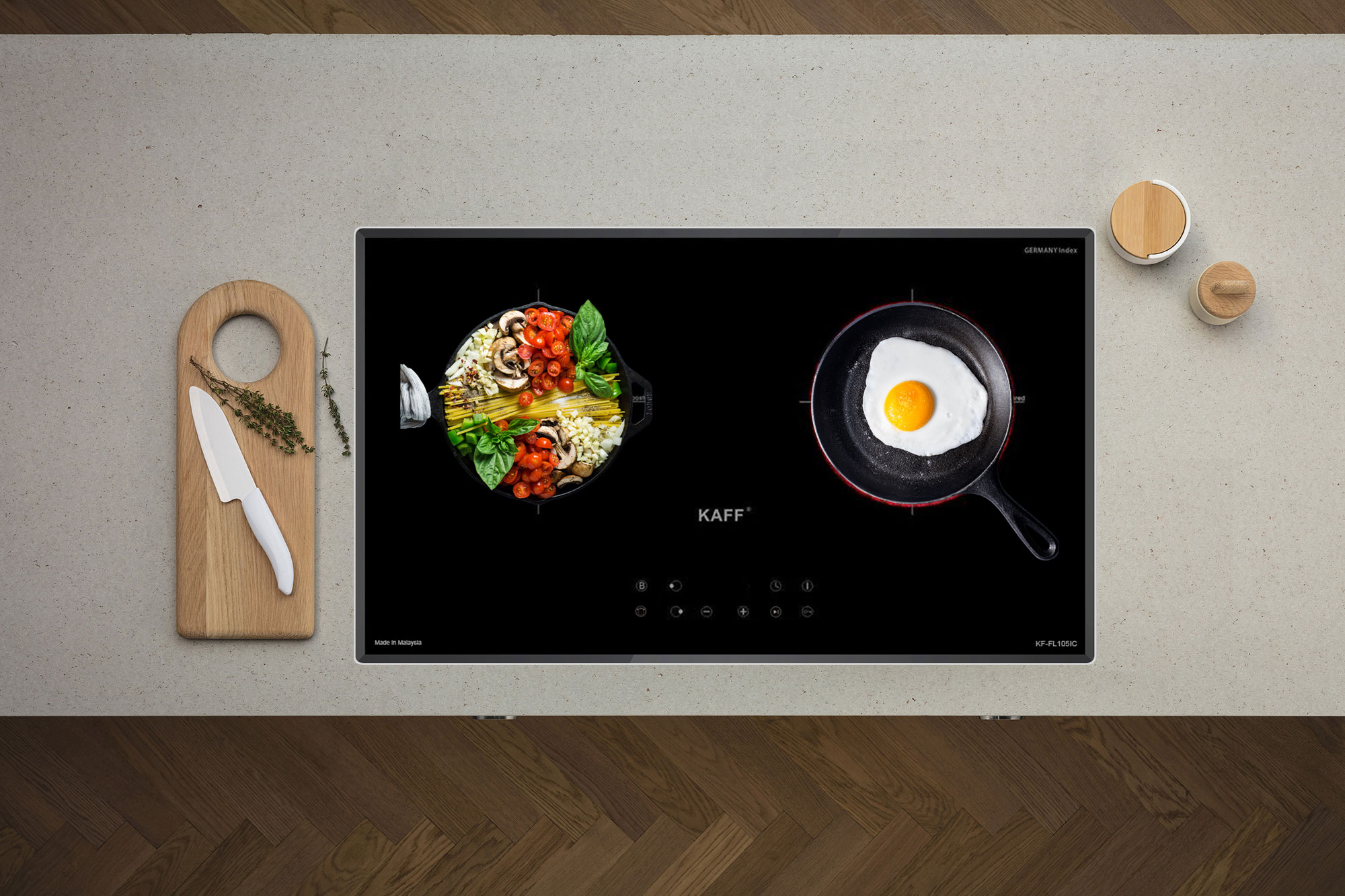 Bếp từ hồng ngoại lắp âm Kaff KF-FL105IC