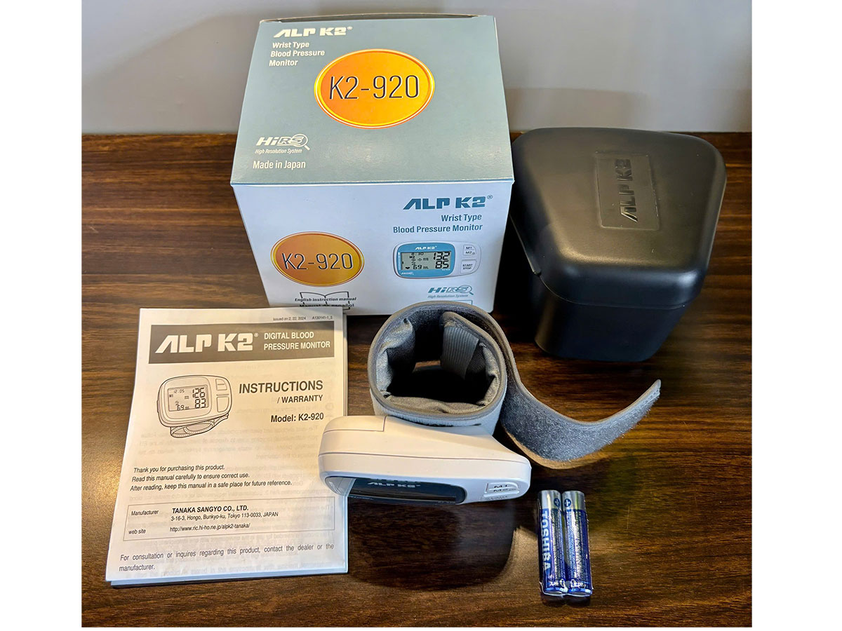 Máy đo huyết áp cổ tay ALPK2 K2-920