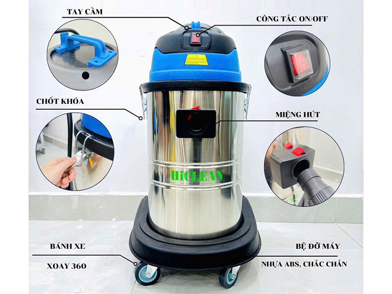 Máy hút bụi nước công nghiệp HiClean HC 40CE