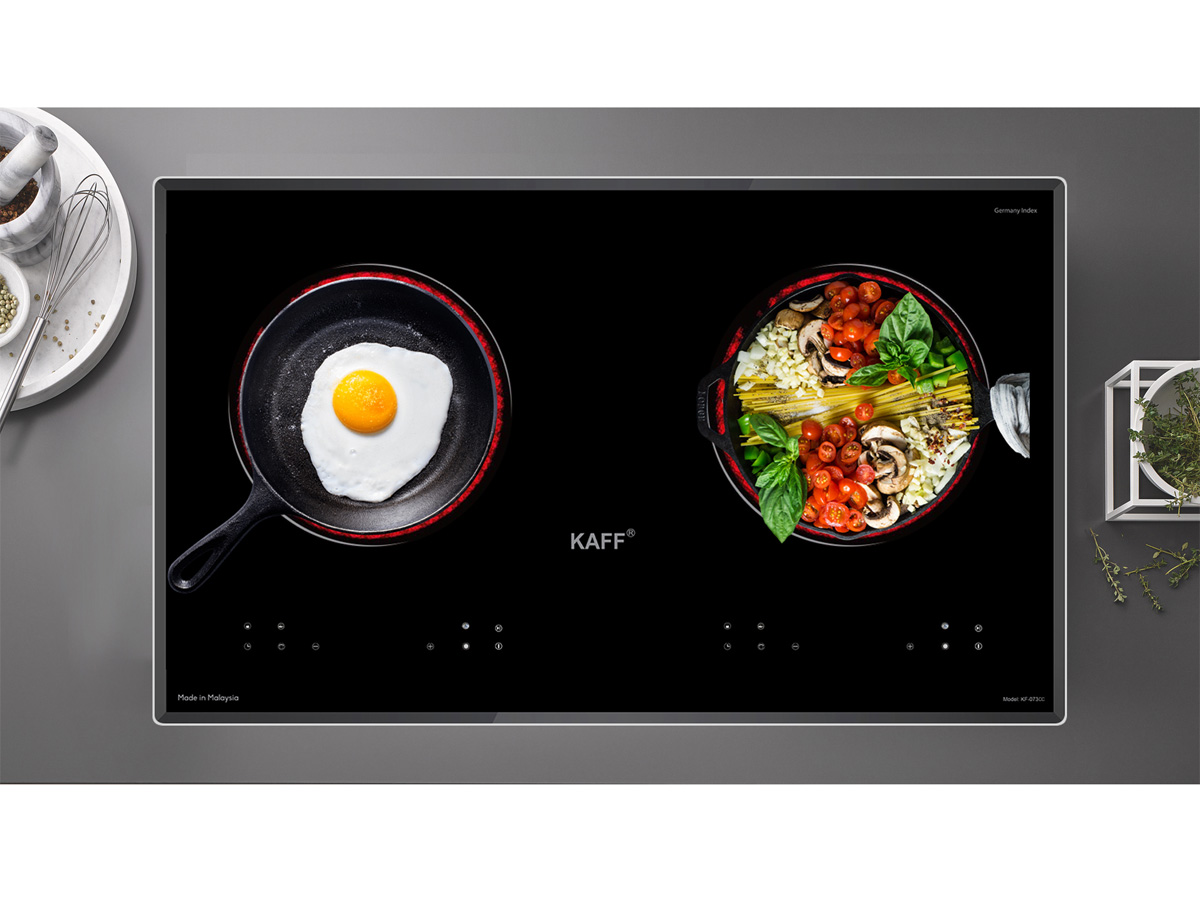 Bếp hồng ngoại đôi lắp âm Kaff KF-073CC