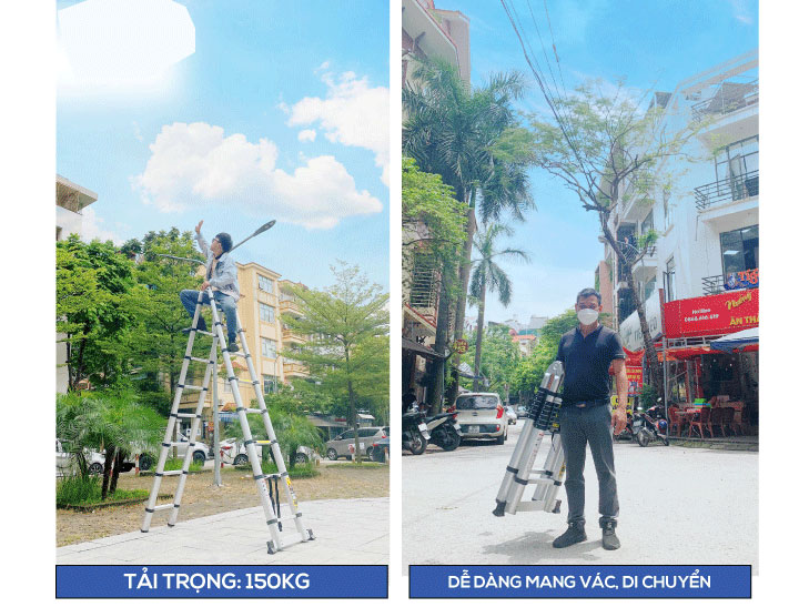 Thang nhôm rút đôi Ameca AMI-440