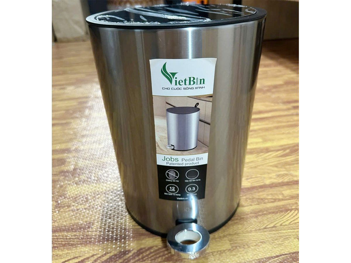 Thùng rác inox đạp chân Vietbin VB2044-05L