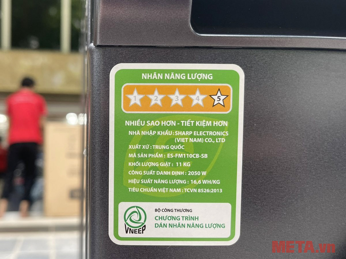 Máy giặt Sharp Inverter 11kg ES-FM110CB-SB