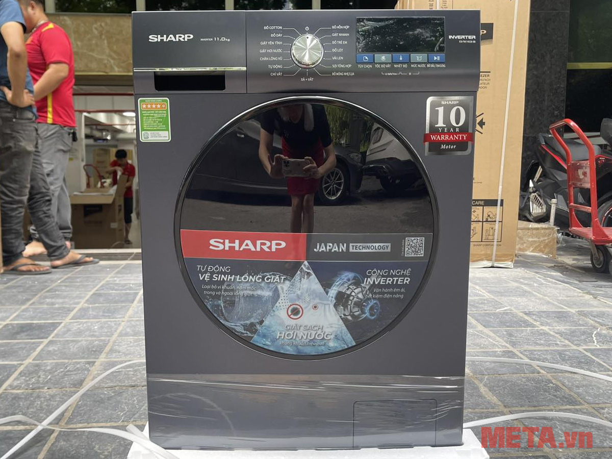 Máy giặt Sharp Inverter 11kg ES-FM110CB-SB