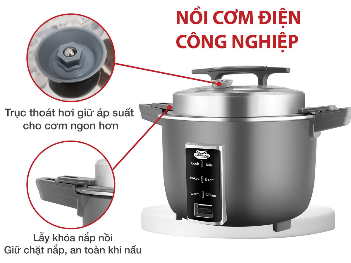 Nồi cơm điện công nghiệp Ladomax HA-7385 - 8.5 lít