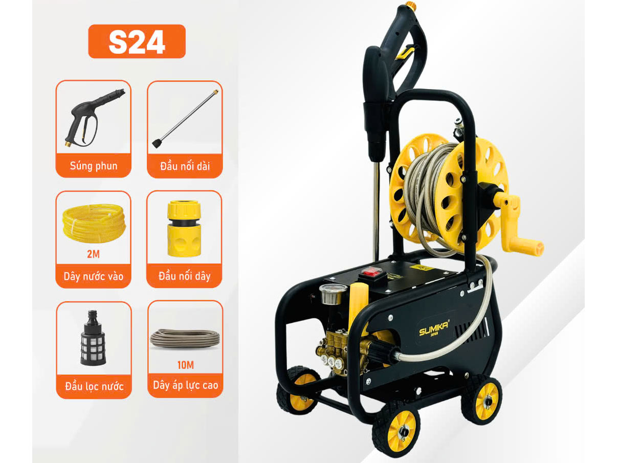 Máy rửa xe áp lực Sumika S24 - 2.400W
