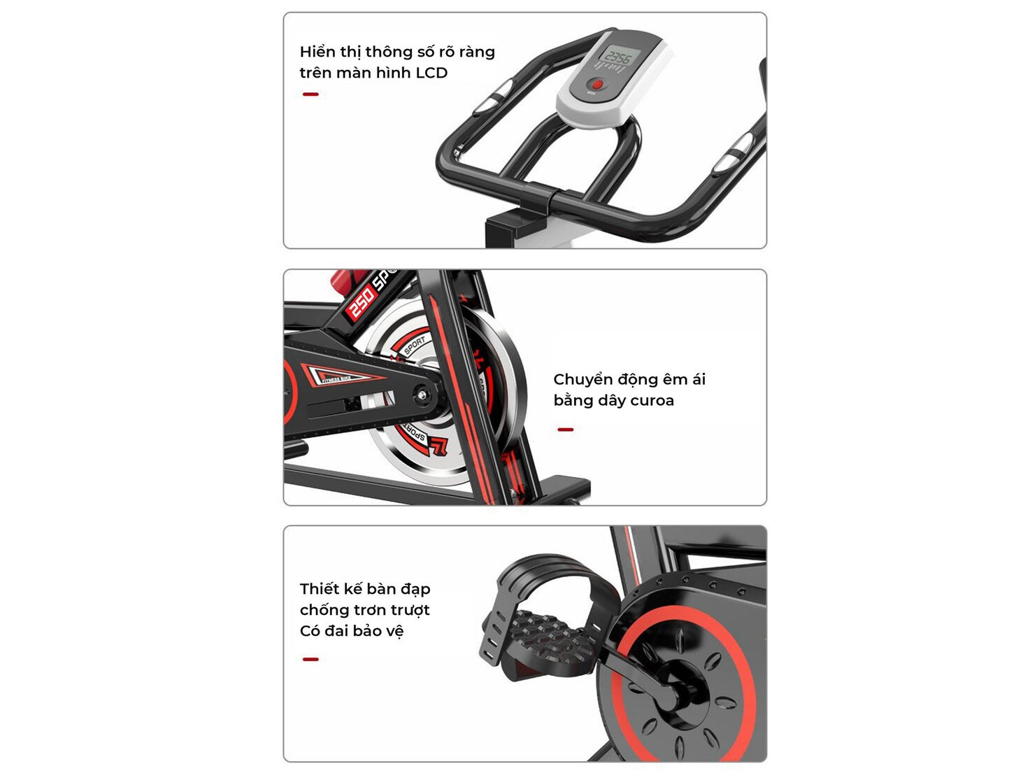 Xe đạp tập thể dục Queen Crown QC 250 Sport