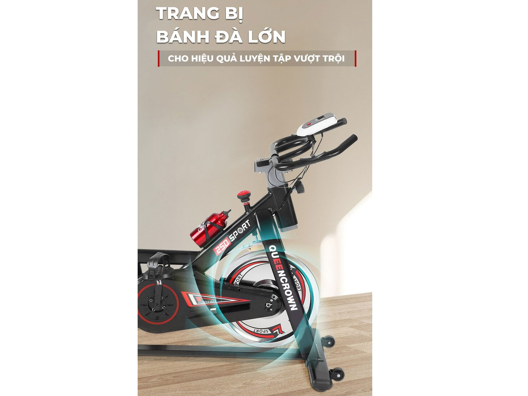 Xe đạp tập thể dục Queen Crown QC 250 Sport