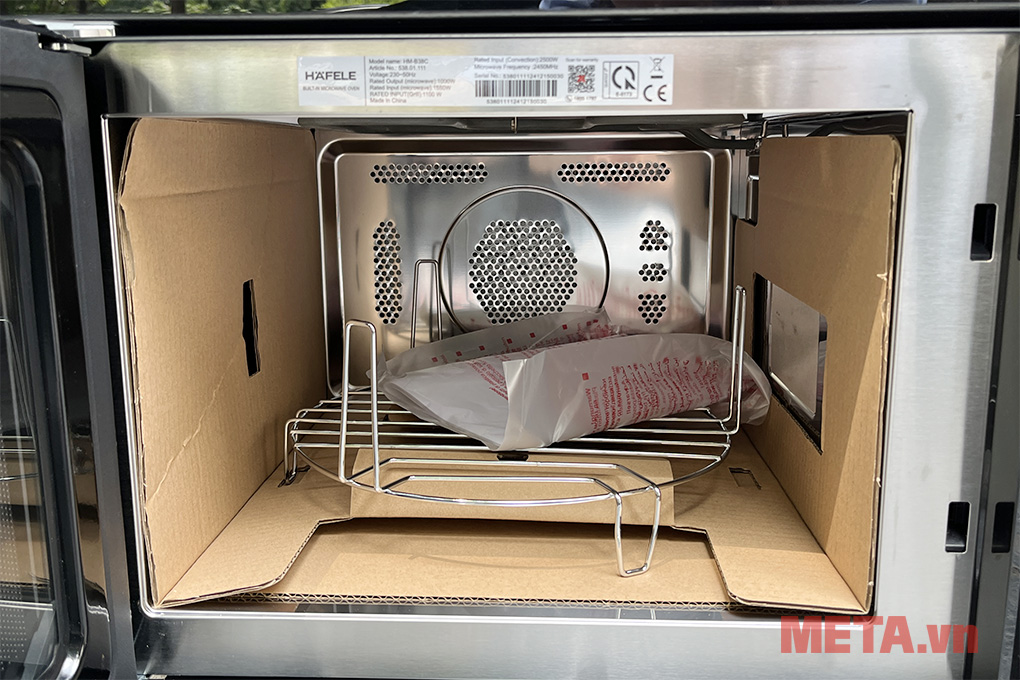 Lò vi sóng kết hợp nướng âm tủ Hafele HM-B38C (538.01.111)