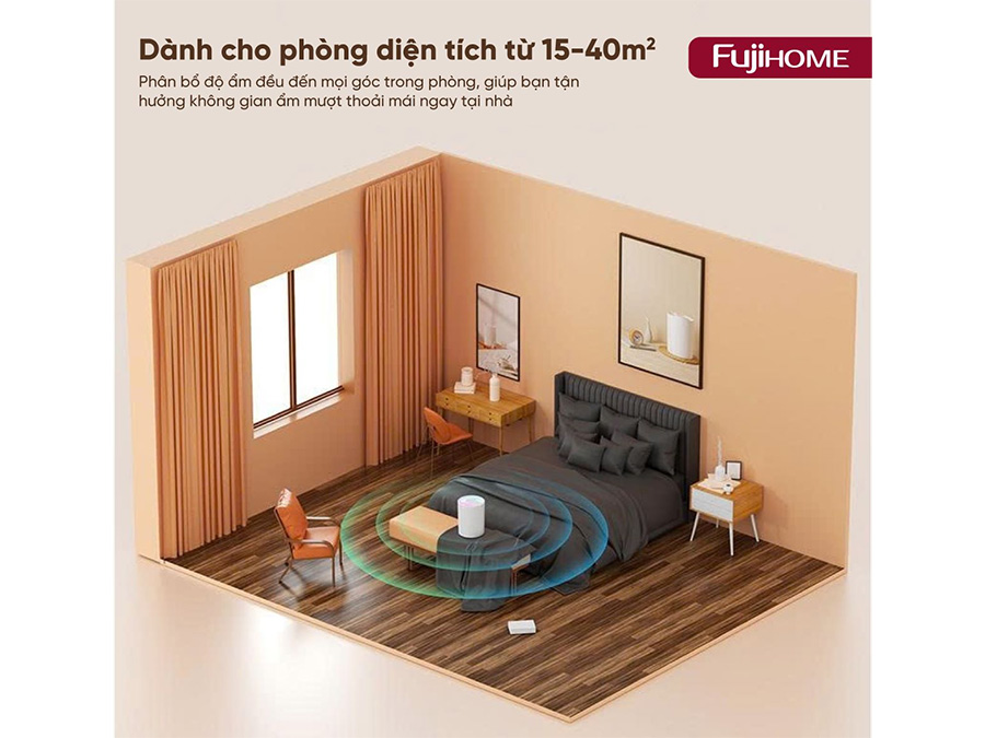 Máy phun sương tạo ẩm xông tinh dầu Fujihome HM05A