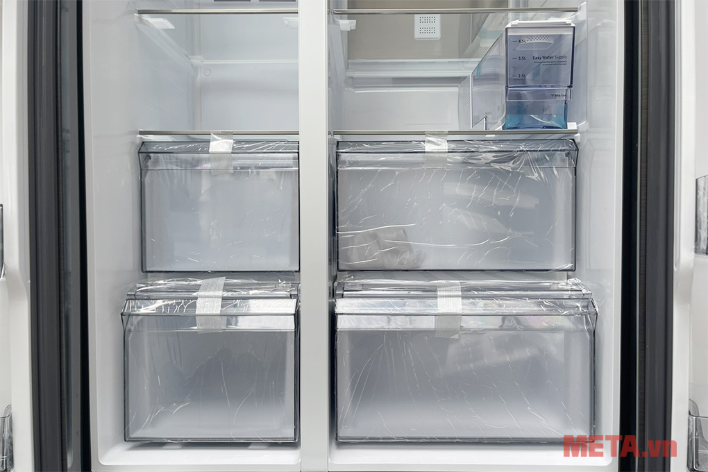 Tủ lạnh Samsung Inverter Side By Side RS70F65K2FSV - 635 lít