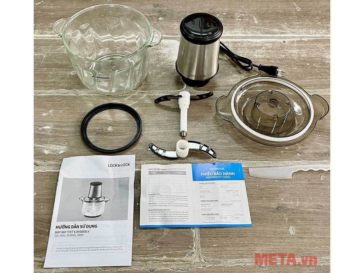 Máy xay thịt Lock&Lock EJM186SLV