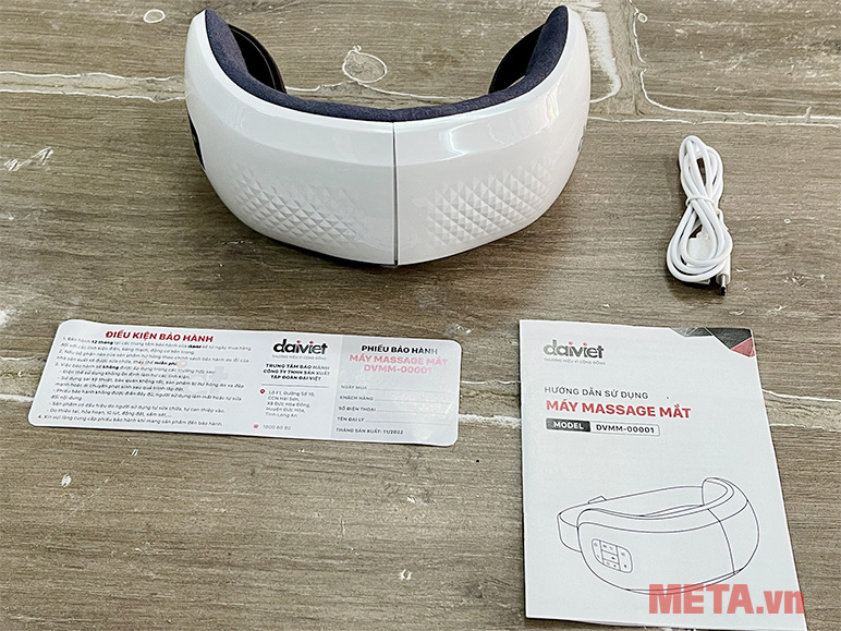 Bộ sản phẩm Máy massage mắt DVMM-00001 Máy massage mắt DVMM-00001