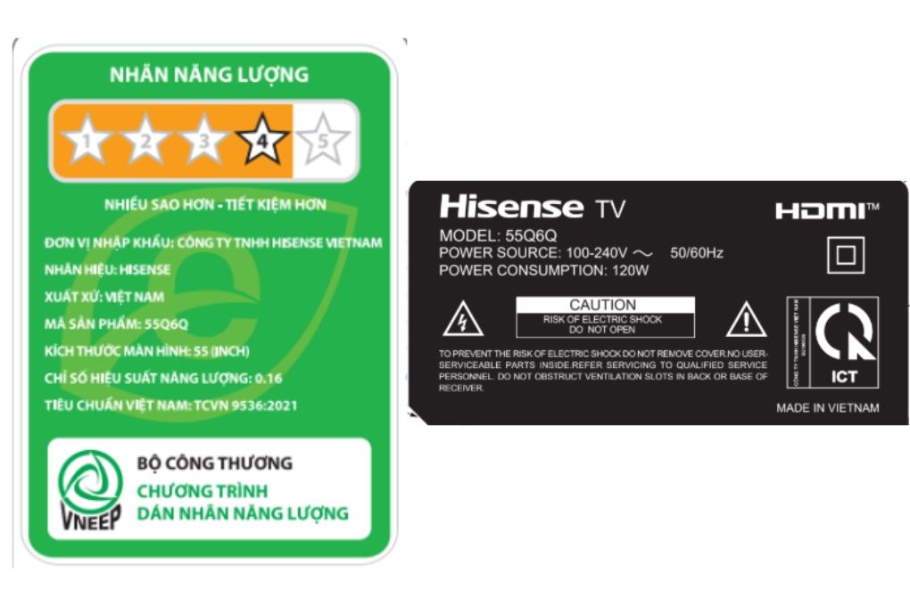 Smart Tivi QLED Hisense 4K 55 inch 55Q6Q