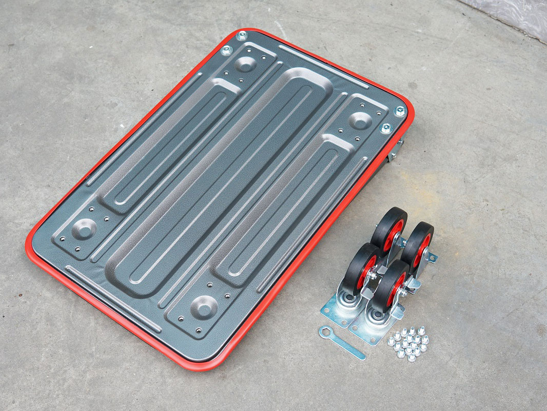 Xe đẩy hàng sàn thép 4 bánh FujiHome SH150N