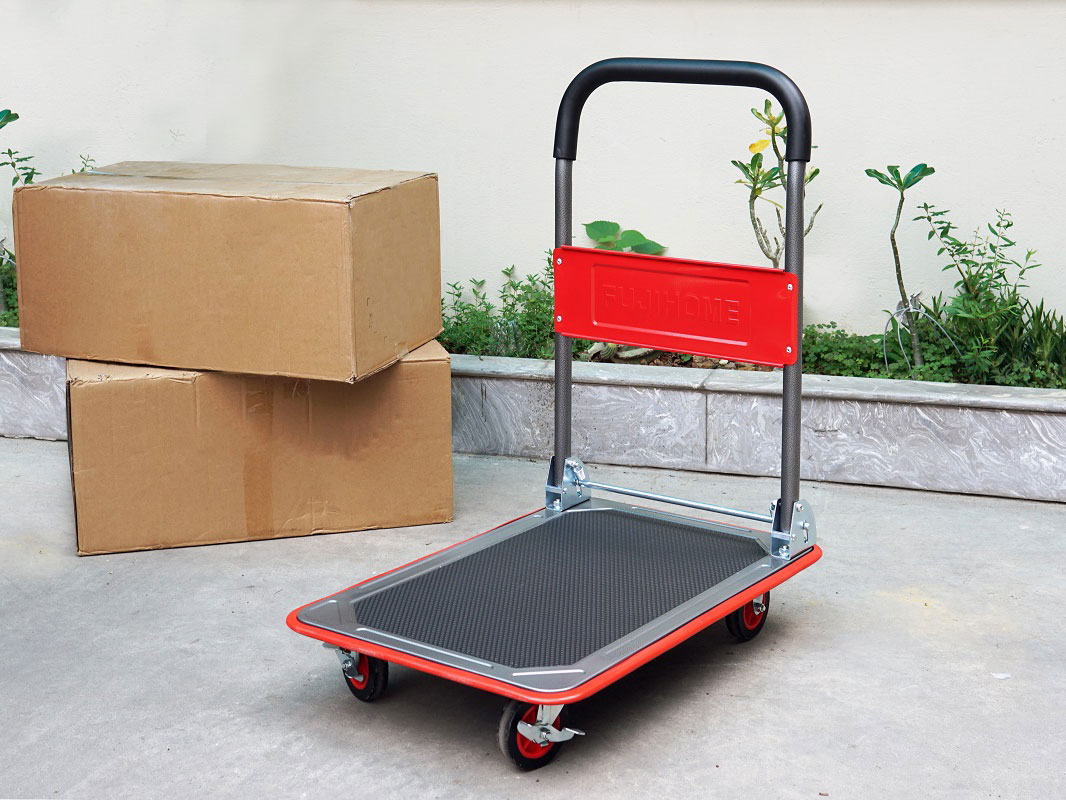 Xe đẩy hàng sàn thép 4 bánh FujiHome SH150N