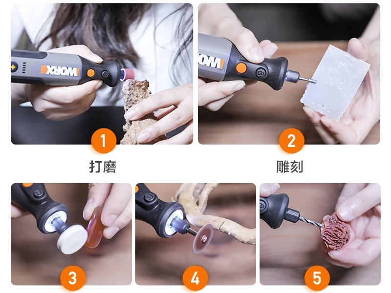 Máy mài khuôn dùng pin 8V Worx WX106