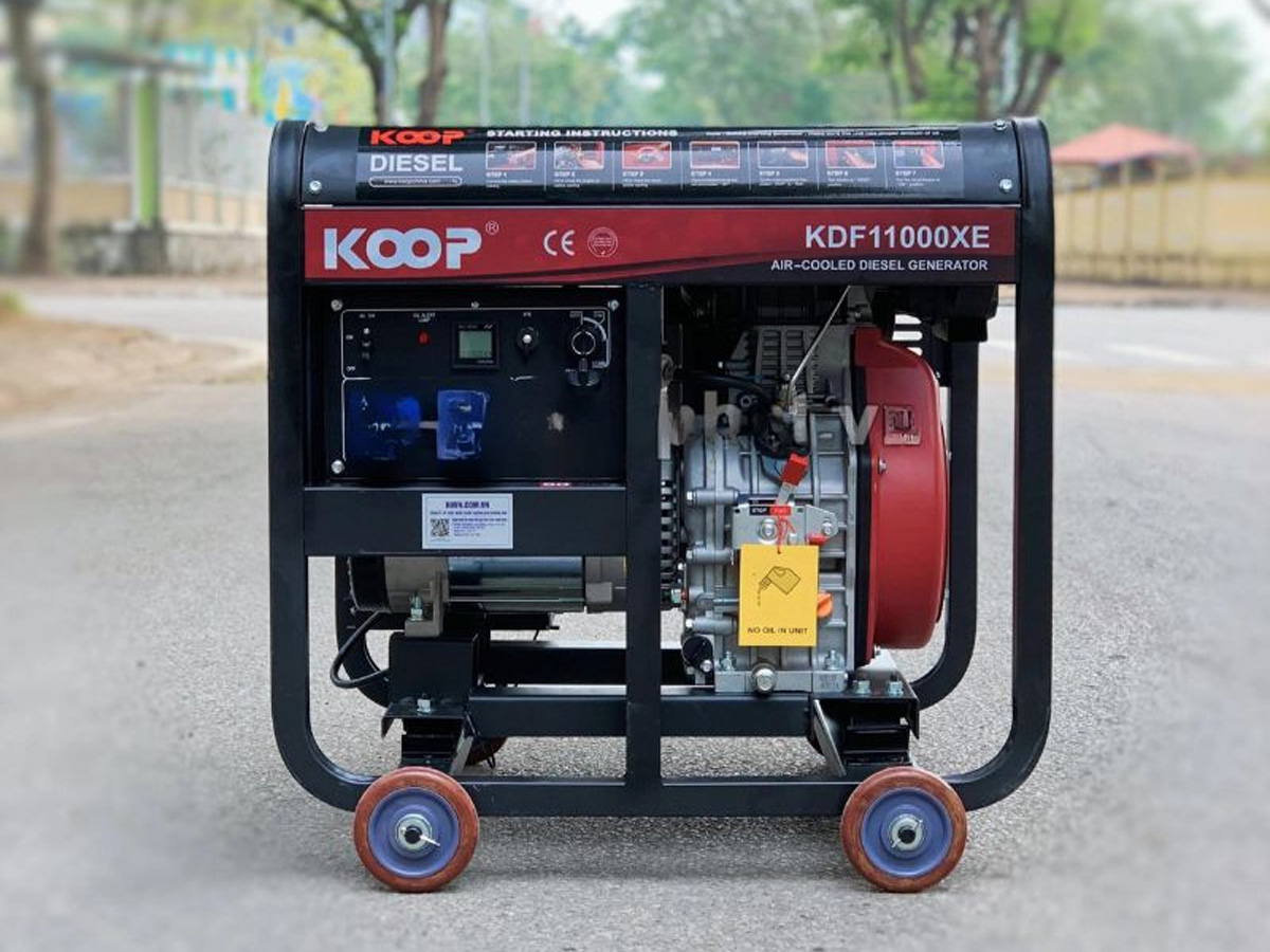 Máy phát điện chạy dầu 8Kw Koop KDF11000XE (Đề nổ)