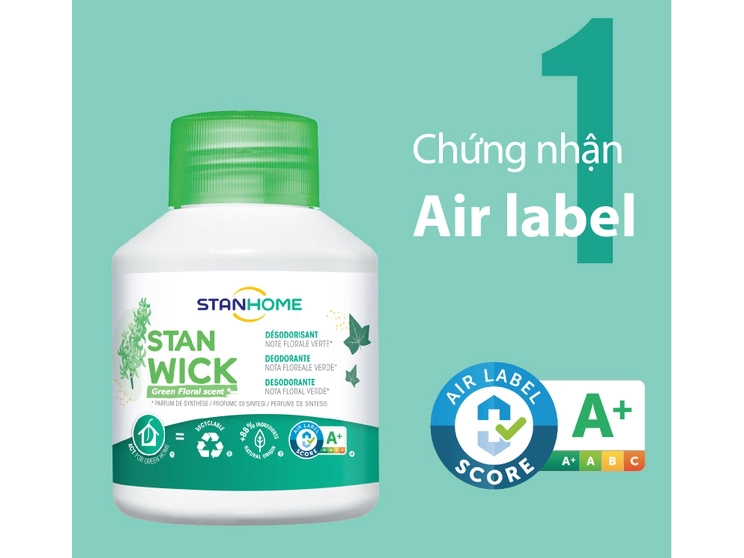Sáp thơm khử mùi Stanhome Stan Wick Green Floral 250ml