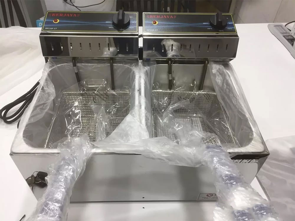 Bếp chiên nhúng điện đôi Berjaya DF11D-17 (9 lít x 2)