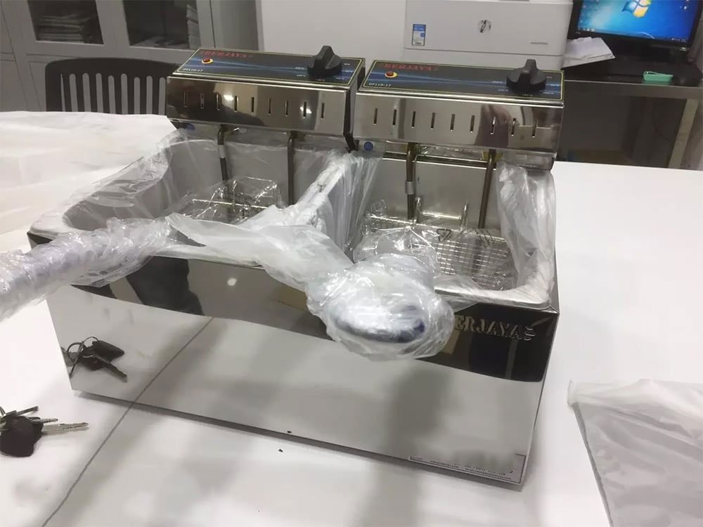 Bếp chiên nhúng điện đôi Berjaya DF11D-17 (9 lít x 2)