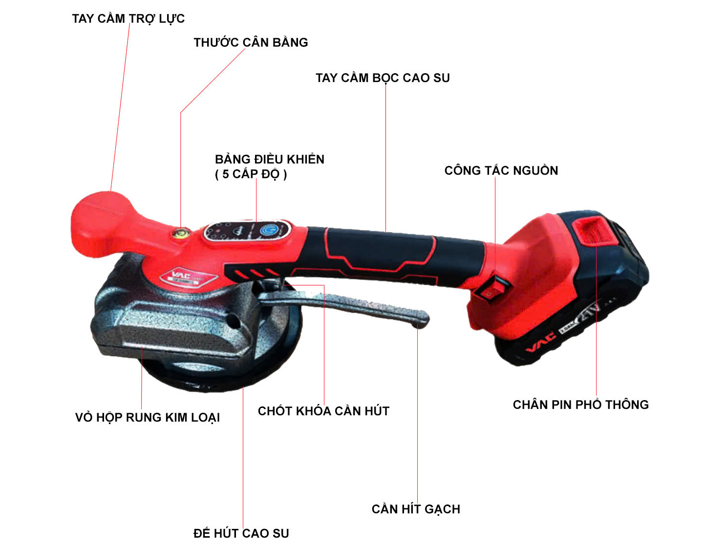 Máy rung ốp lát gạch VAC VA8303