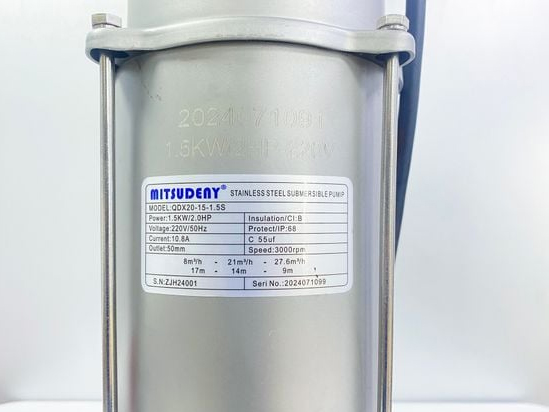 Máy bơm chìm Mitsudeny QDX20-15-1.5S