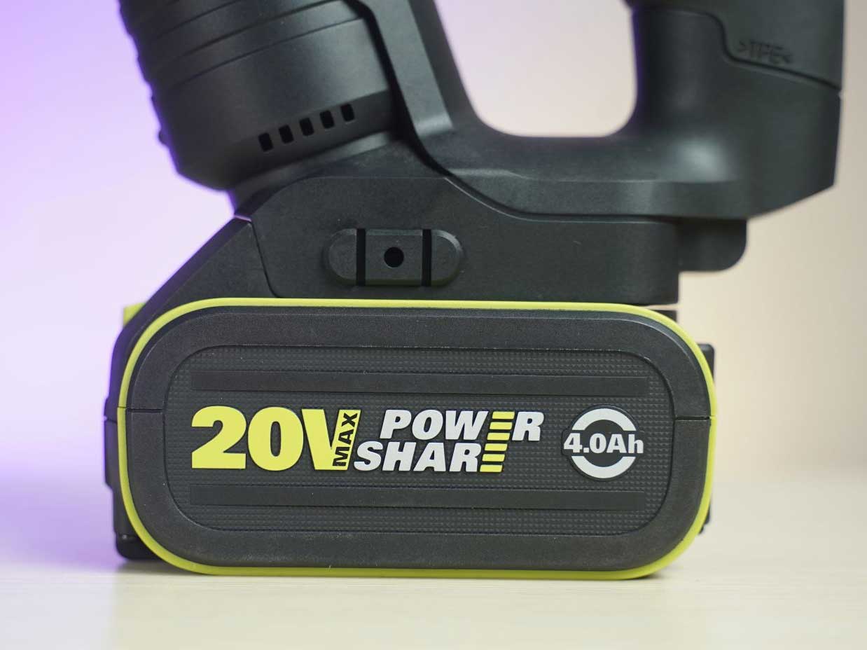 Máy khoan búa dùng pin 20V Worx WU380S (1 pin 4.0Ah, 1 sạc)