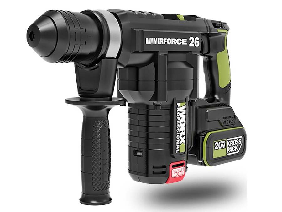 Máy khoan búa dùng pin 20V Worx WU399.3 (2 pin 5.0Ah, sạc)