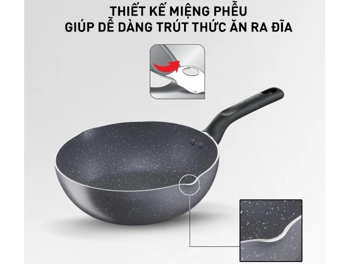 Chảo chiên sâu lòng chống dính Tefal Natura B2266495 24cm